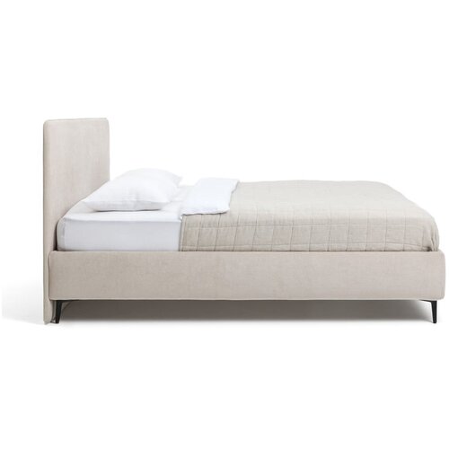 Bonami Selection Bež tapecirani bračni krevet s podnicom 180x200 cm Noira Slim &amp;ndash; Slike