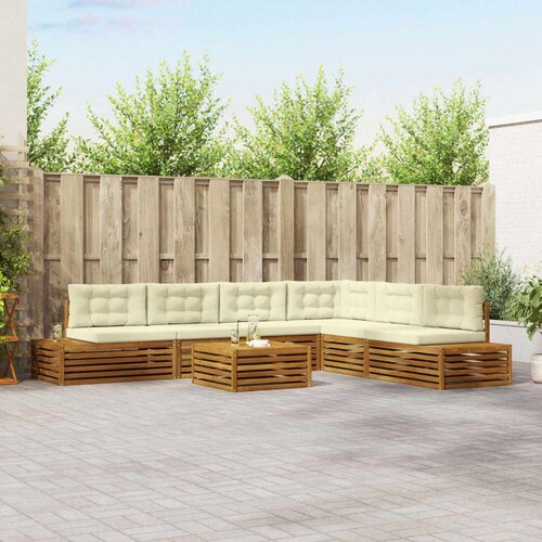  Set vanjskih sofa s jastukom 7 Komad Prirodna i krem Cene