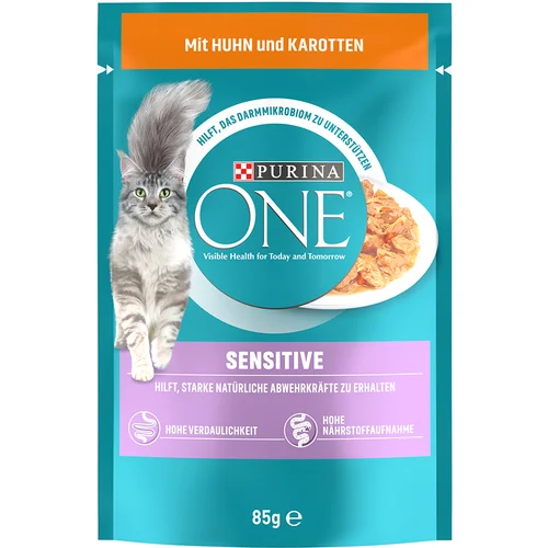 Purina One Sensitive - Piletina mrkva 26 x 85 g