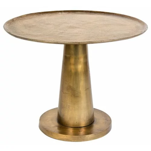 Dutchbone Zlata dodatna kovinska mizica Brute, ⌀ 63 cm