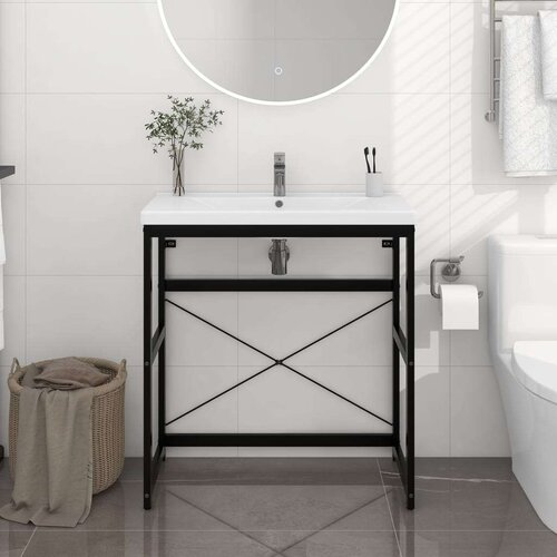  Kopalni&amp;scaron;ki regal črn 79x38x83 cm železo, (20579988) Slike
