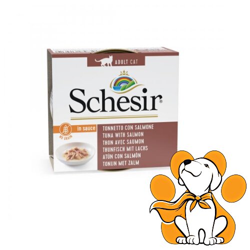 Schesir cat tunjevina i losos u prirodnom sosu 70g Cene