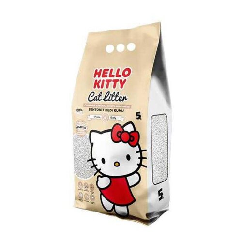 HOBBY Pijesak za mačke 5l Hello Kitty Natural Slike