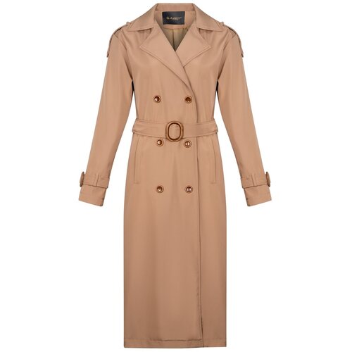 Dewberry Z6737 LADIES TRENCH COAT-OPEN CAMEL Slike