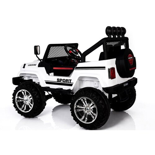  Auto na akumulator S2388 Jeep 4x4 - bijeli Slike