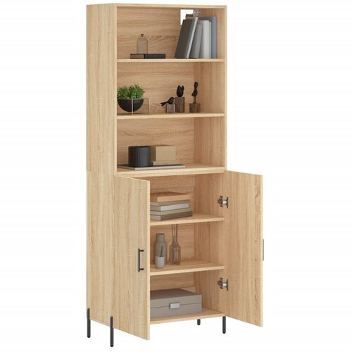  Visoka komoda hrasta sonome 69,5x34x180cm od konstruiranog drva Slike