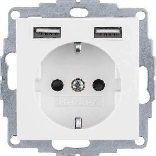 Berker SCHUKO/USB vtičnica 48036089, (20888203) Slike