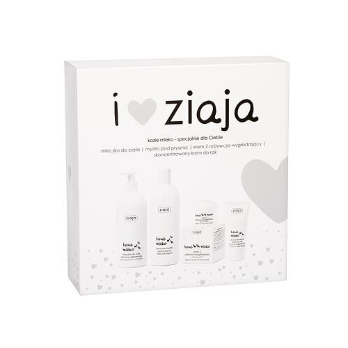 Ziaja goat´s Milk darilni set kremno milo za prhanje 500 ml + losjon za telo 400 ml + dnevna krema za kožo 50 ml + krema za roke 50 ml za ženske Cene