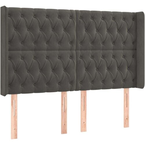  Box spring s madracem LED tamnosivi 160x200 cm bar&amp;scaron;un Slike