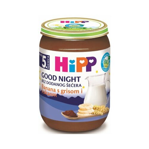 Hipp good night banana sa grizom i kakao kaišca 190g Slike
