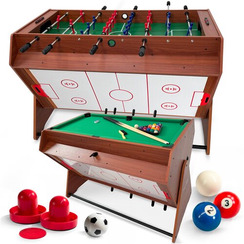 THUNDER Multifunkcijska miza SMART &ndash; 3v1: nogomet, zračni hokej, biljard, 126 &times; 82,5 &times; 84 cm, (5000093389) Cene