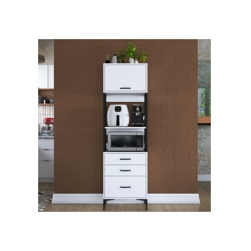 Hanah home JE135 - 3101 white multi purpose cabinet Slike