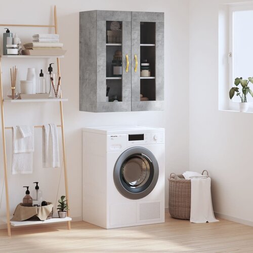 vidaXL Stenska omarica betonsko siva 69,5x34x90 cm Cene
