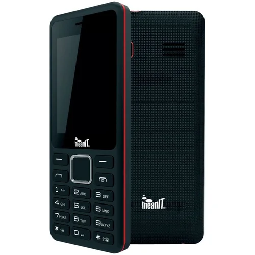 Mean IT Mobilni telefon, 2.4"" zaslon, Dual SIM, BT, FM radio - F25 Black/Red