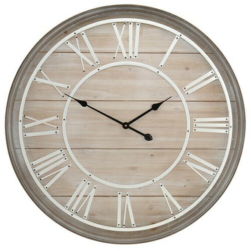  Zidni sat Vintage (Smeđe-bijele boje, Promjer: 80 cm) Cijene