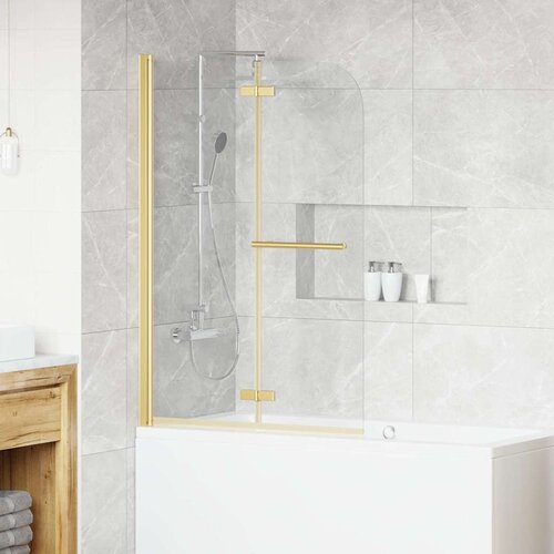  Ograda za tu&scaron; Zlatno 95 x 140 cm ESG staklo i aluminij Cijene