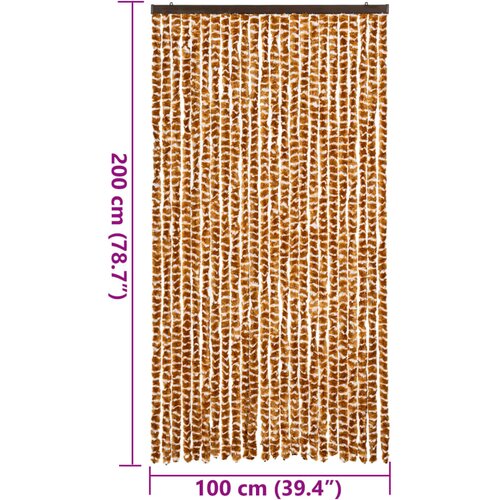  Zastor protiv muha oker-bijeli 100 x 200 cm od &amp;scaron;enila Slike