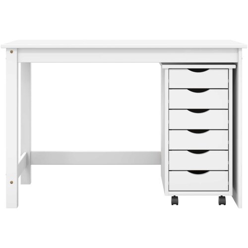  Set stola i pokretnog ormara MOSS 2 pcs Bijela Slike