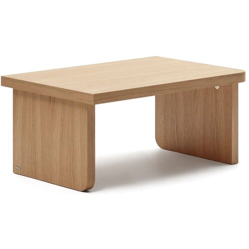 Kave Home Stolić za kavu u dekoru hrasta u prirodnoj boji 89x62 cm Oaq – Cijene