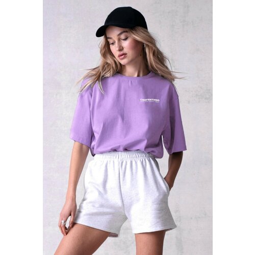 Madmext T-Shirt - Purple - Relaxed fit Cene