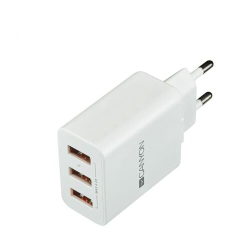 Canyon CNE-CHA05W, 3xUSB 4,2A bela Slike