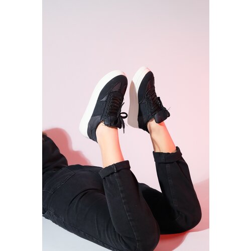 LuviShoes jose black denim women's sports sneakers Cene