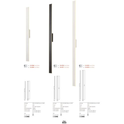  Redo 01-2770 - LED zidno svetlo WAPI LED/30W/230V 119 cm belo Slike