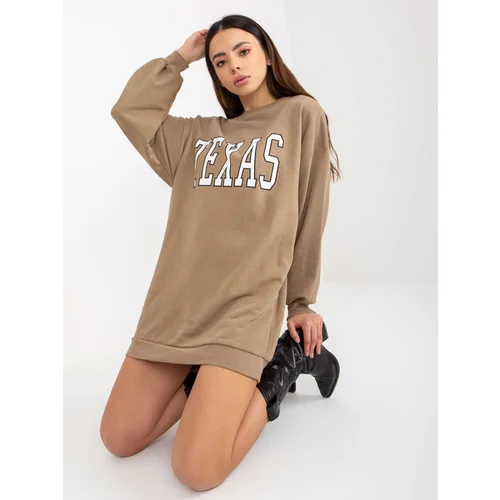 ex moda Sweatshirt-EM-BL-U719.82P-dark beige