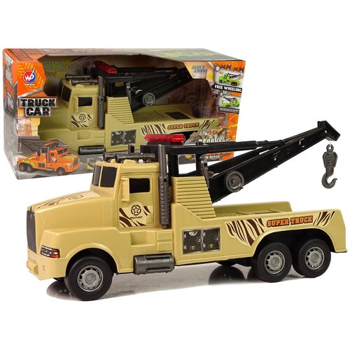  Auto Tow Truck Roadside Assistance 1:10 Rope Brown Slike