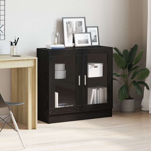 Knjiga Ormar Crni Hrast 82 5x30 5x80 cm Odabrano Drvo Slike