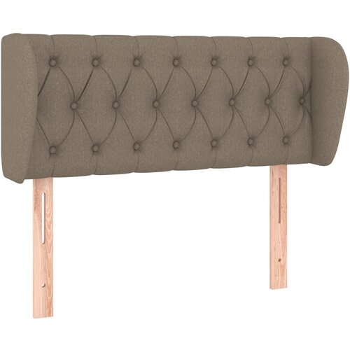 Maison Chic posteljno vzglavje - vzglavna omarica - nočna omarica z u&amp;scaron;esi taupe 93x23x78/88 cm blago, (21709491) Slike