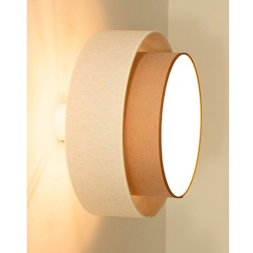  plafonski luster natia 1xE27/60W/230V &amp;oslash; 45 cm bela/braon Slike