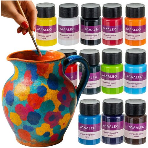  Barve za steklo in keramiko - set 12 &amp;times; 20 ml, za skodelice, krožnike in porcelan Slike