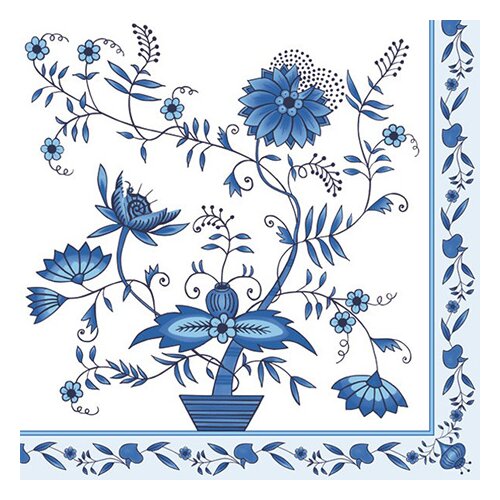 Salvete za dekupaž - plavo cveće - 1 kom Cene