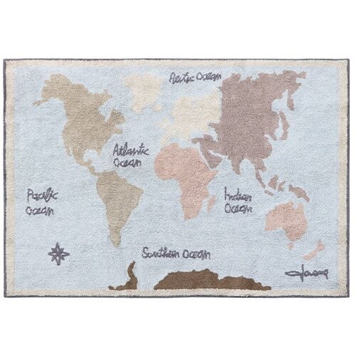 Lorena Canals Periv/ručno rađen pamučan dječji tepih 140x200 cm Vintage Map &amp;ndash; Slike