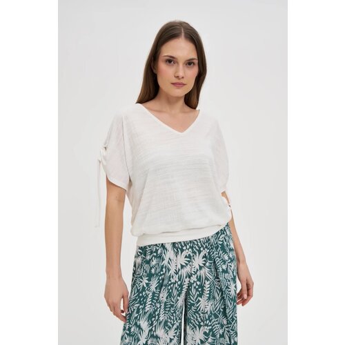 Marisse White Blouse With A V-Neck Cijene
