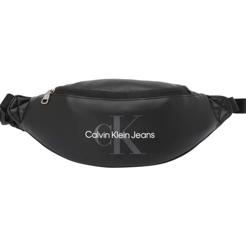 Calvin Klein Jeans Pojasna torbica siva / crna / bijela