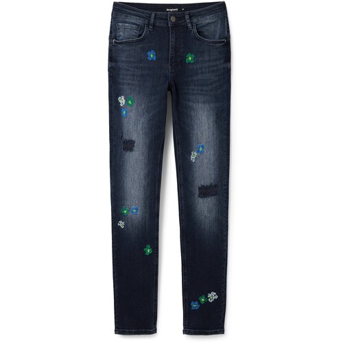 Desigual Kavbojke 'BRUSELAS' modra / temno modra / zelena / bela Cene