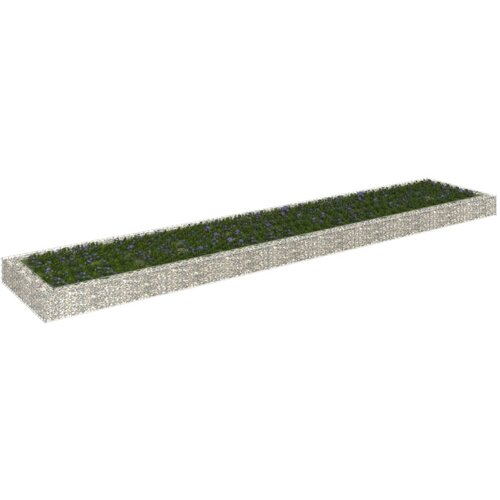 vidaXL Gabionska povišena gredica od pocinčanog čelika 500x100x20 cm Cijene