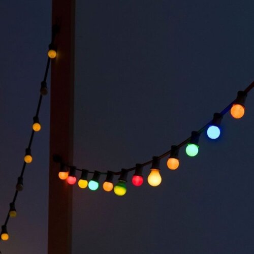  LED RGB spolja&amp;scaron;nja girlanda STRING 13 m 15xLED/0,5W/230V IP44 Slike