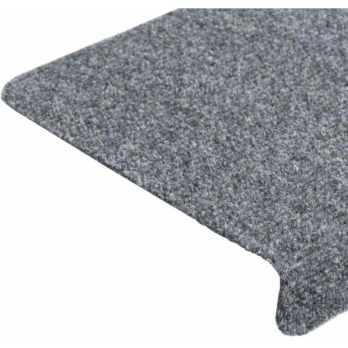 Prostirke za stepenice samoljepljive 10 kom 65x21x4 cm svijetlo sive pravokutne rubove Slike