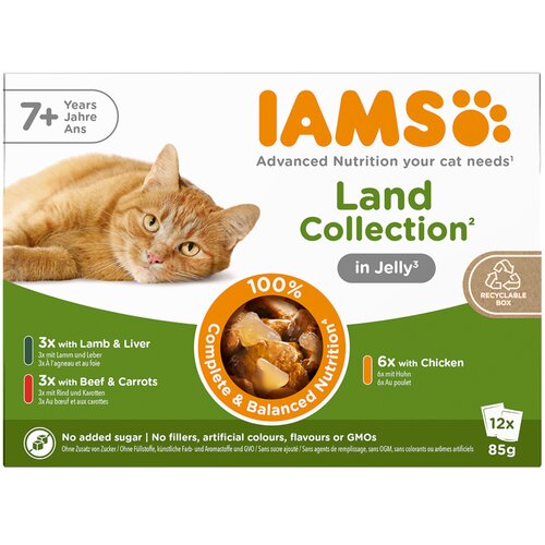 IAMS Advanced Nutrition Senior 7+ Land Collection u želeu - 12 x 85 g (3 varijante) Cijene