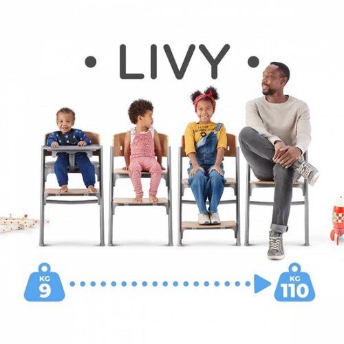 Kinderkraft select otro&amp;scaron;ki stol za hranjenje livy&amp;trade; aster pink Slike