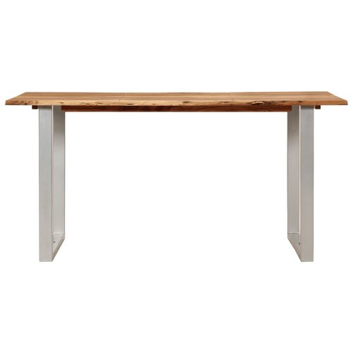Maison Chic Jedilna miza - Kuhinjska miza - Jedilni stol 154x80x76 cm trden akacijev les, (21715078) Cene