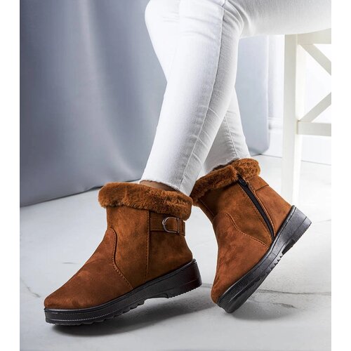 Gemre Camel insulated snow boots with fur Julius Cene