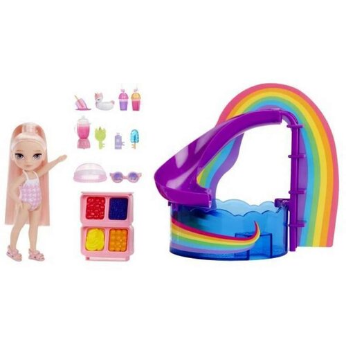  Rainbow High: Kompleks za zabavo ob bazenu z lutko Blush Parker Slike