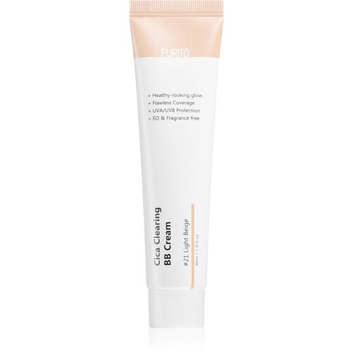 PURITO Cica Clearing BB krema s UVA i UVB filterom nijansa 21 Light Beige 30 ml Slike