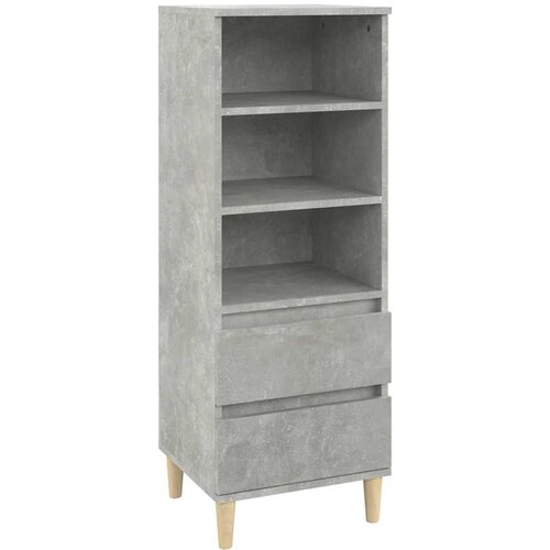  Visoka komoda boja betona 40 x 36 x 110 cm konstruirano drvo Slike
