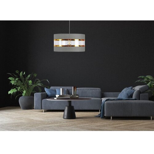  Luster na sajli LIND 1xE27/60W/230V siv Slike
