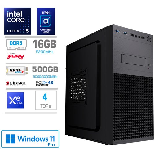 MEGA Računalnik MT S4 Ultra 5 235/Intel grafika/16GB-DDR5/500GB-4.0/450W/Win11Pro, (5000130905) Cene